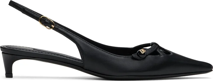 Dolce&Gabbana Black Mun Nappa Leather Heels