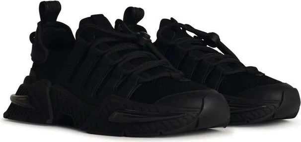 Dolce & Gabbana Black Nylon Blend Sneakers - Image 2