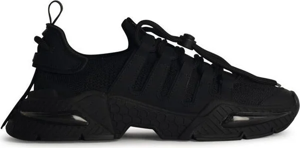 Dolce & Gabbana Black Nylon Blend Sneakers