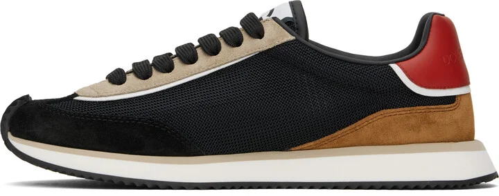 Dolce&Gabbana Black & Red 'DG' Cushion Sneakers - Image 3
