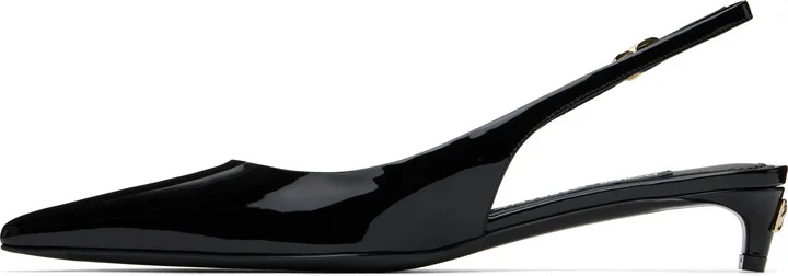 Dolce&Gabbana Black Slingback Heels - Image 3