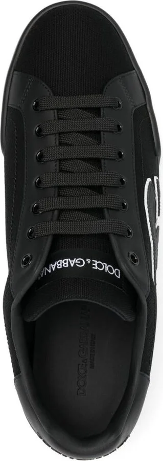 Dolce & Gabbana Black Sneakers With Side Logo - Image 2