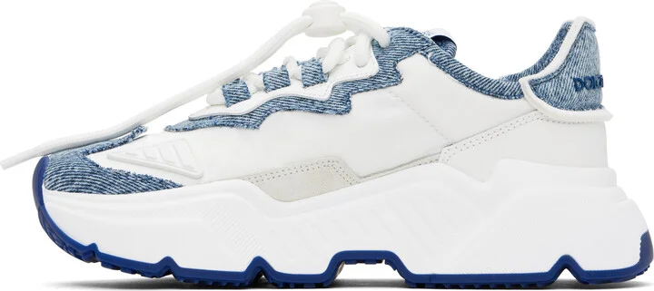 Dolce&Gabbana Blue & White Daymaster Sneakers - Image 3
