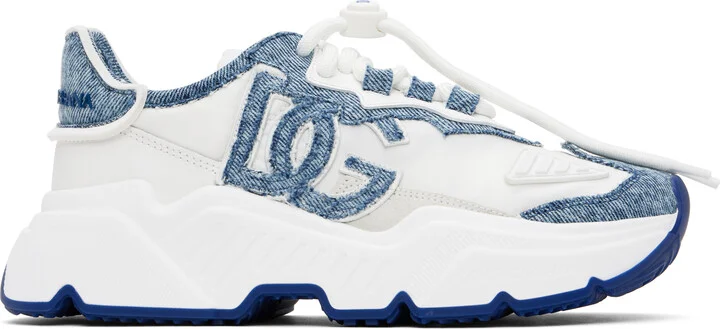 Dolce&Gabbana Blue & White Daymaster Sneakers