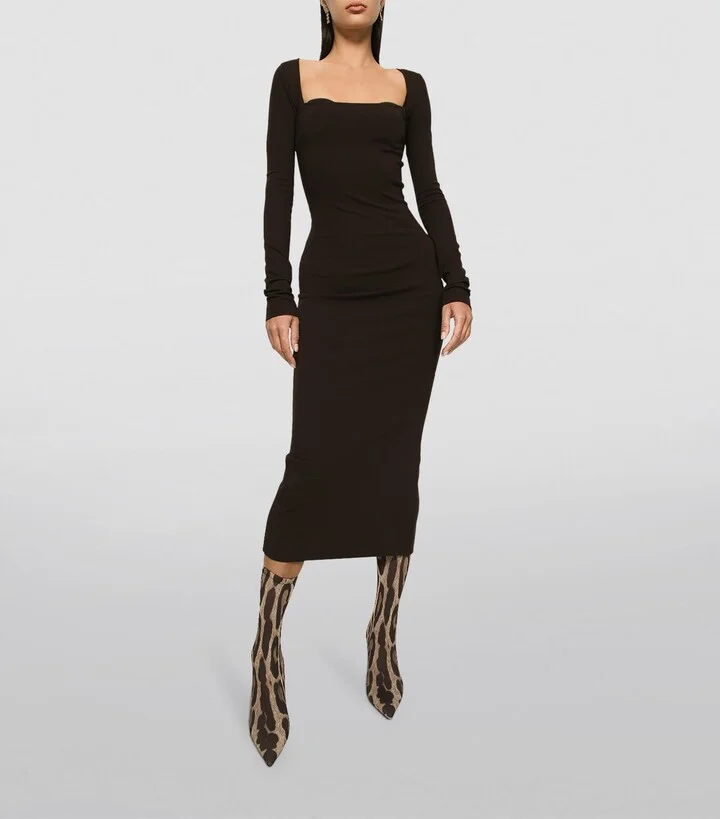 Dolce & Gabbana Bodycon Midi Dress - Image 2