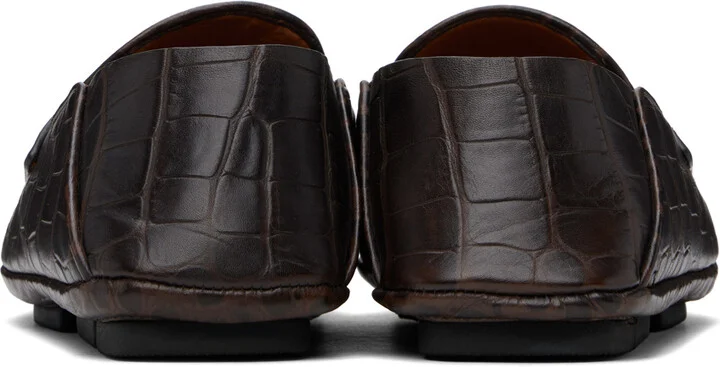 Dolce&Gabbana Brown Calfskin Driver Loafers - Image 2