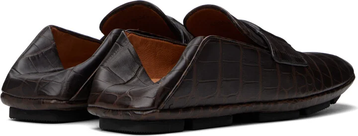 Dolce&Gabbana Brown Calfskin Driver Loafers - Image 5