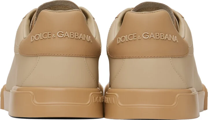 Dolce&Gabbana Brown Calfskin Nappa Portofino Sneakers - Image 2
