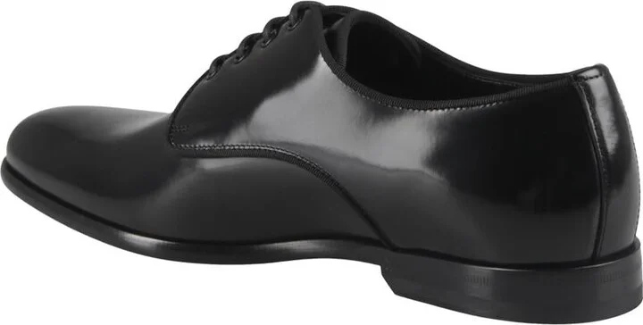 Dolce & Gabbana Brushed Calf Leather Derby Shoes - Image 2
