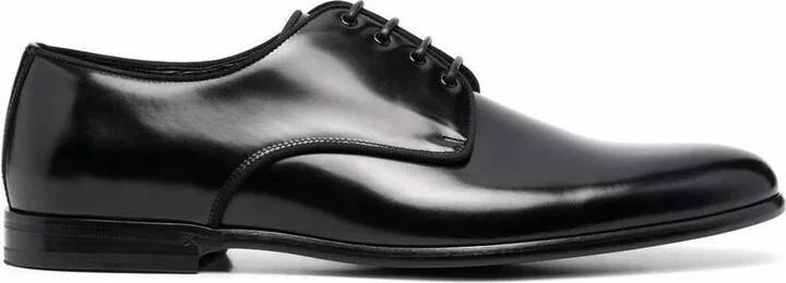 Dolce & Gabbana Brushed Calf Leather Derby Shoes - Image 4