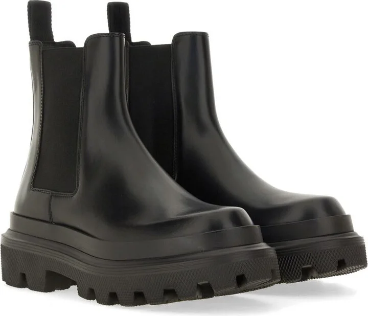Dolce & Gabbana Brushed Leather Boot - Image 2