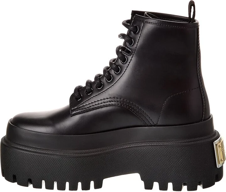 Dolce & Gabbana Brushed Leather Bootie - Image 2