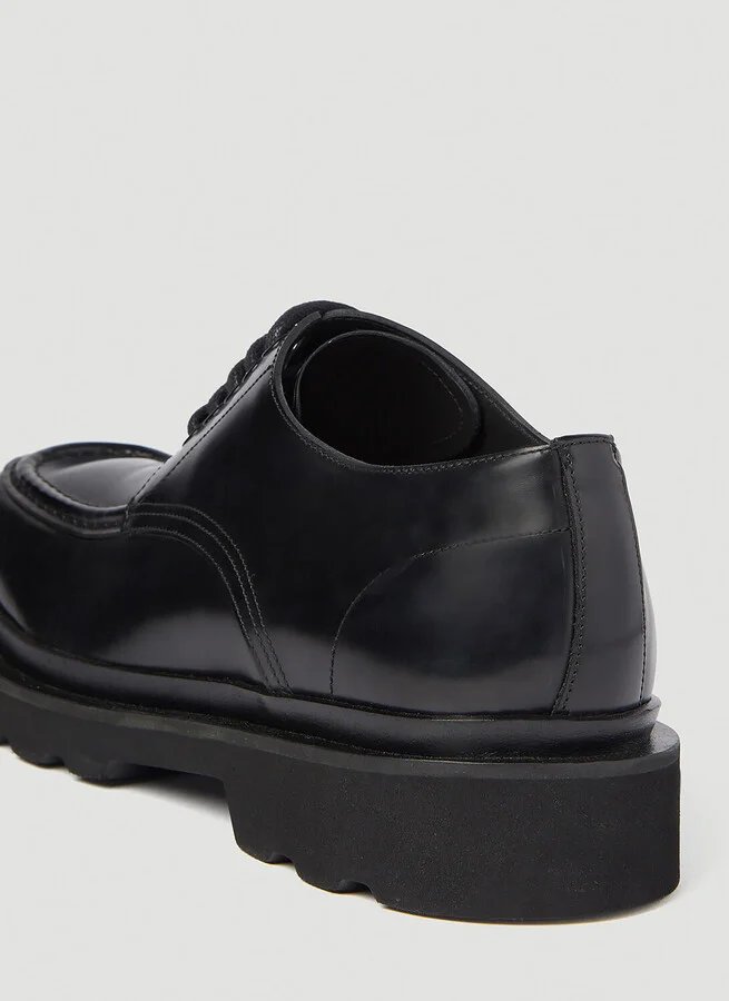 Dolce & Gabbana Brushed Leather Derby Shoes - Man Lace Ups Black Eu - 43 - Image 6