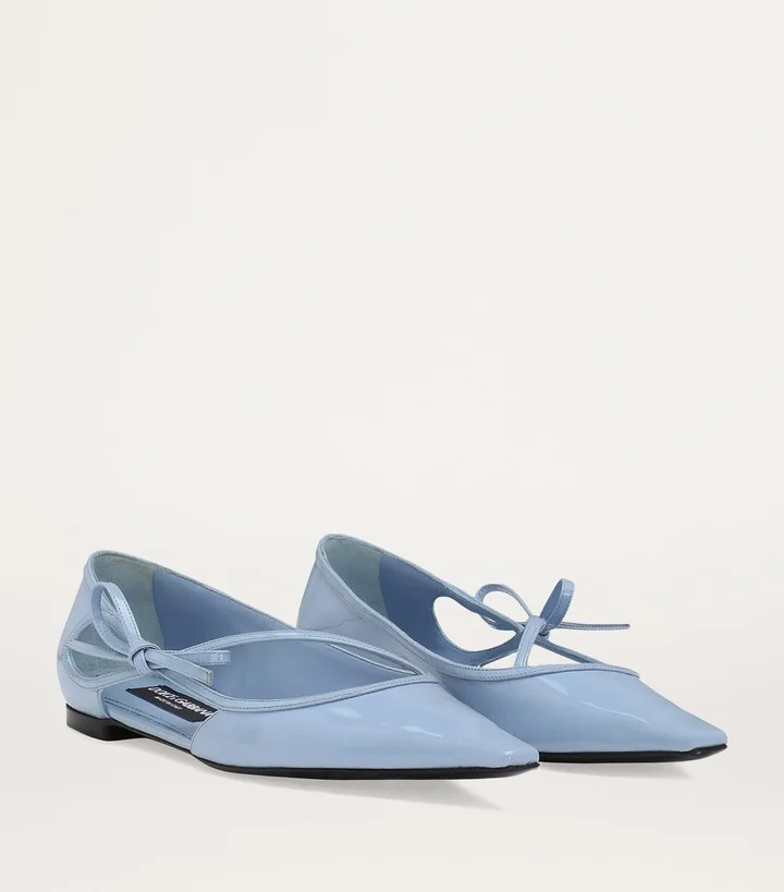 Dolce & Gabbana Calfskin Mun Ballet Flats - Image 2