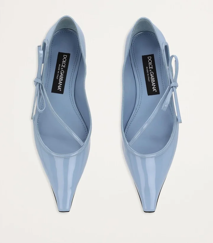 Dolce & Gabbana Calfskin Mun Ballet Flats - Image 3