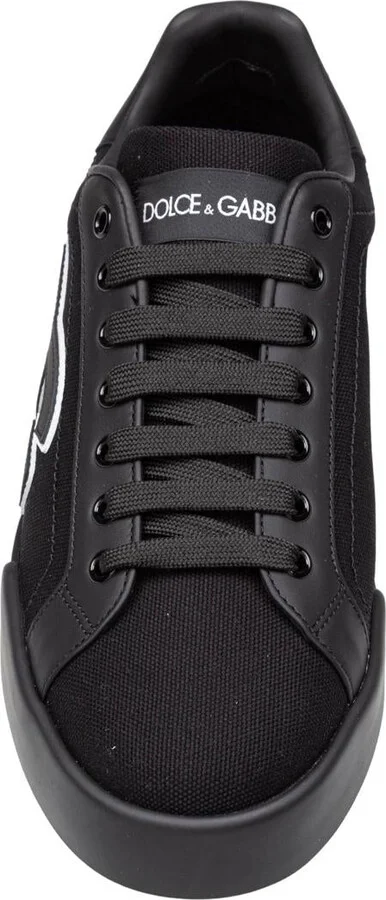 Dolce & Gabbana Canvas And Calfskin Sneaker - Image 3
