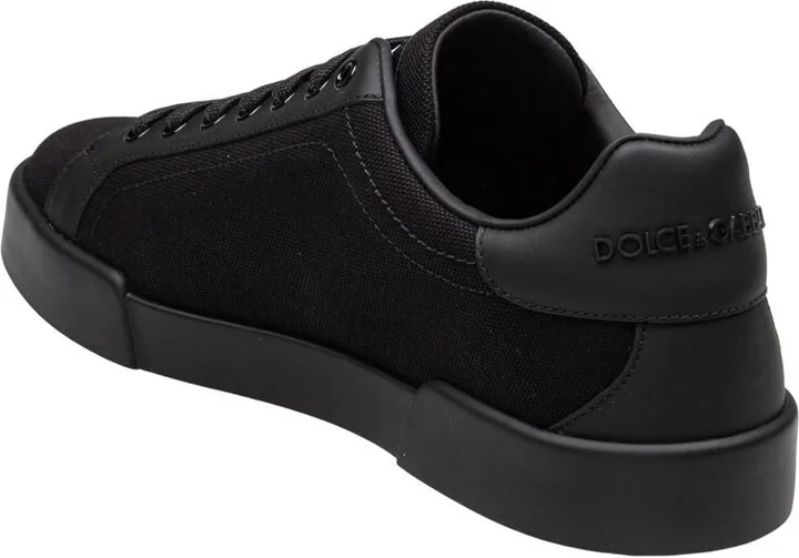 Dolce & Gabbana Canvas And Calfskin Sneaker - Image 4