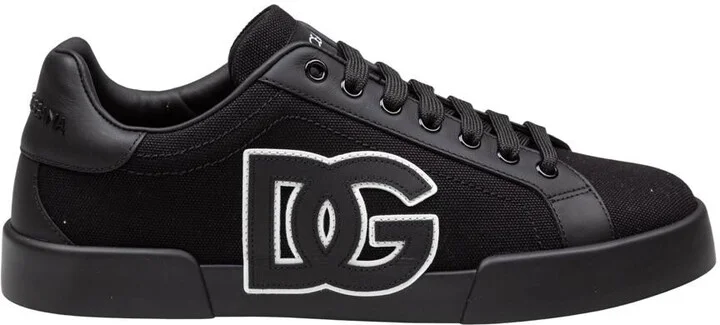 Dolce & Gabbana Canvas And Calfskin Sneaker