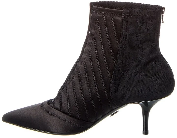 Dolce & Gabbana Corset Satin & Lace Bootie - Image 2