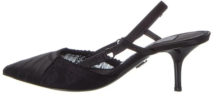 Dolce & Gabbana Corset Satin Slingback Pump - Image 2
