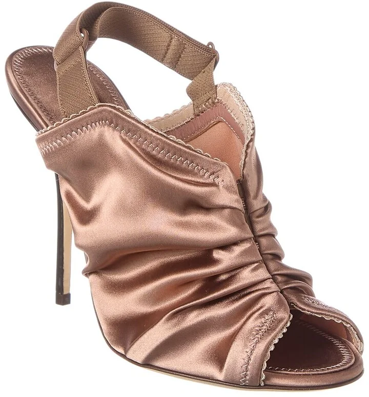 Dolce & Gabbana Corset Satin Slingback Sandal