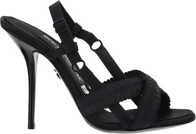 Dolce & Gabbana Cross-Strap Slingback Sandals