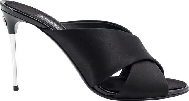 Dolce & Gabbana Crossover Strap Slip-On Mules
