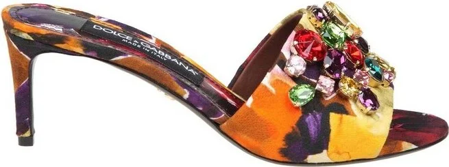 Dolce & Gabbana Crystal Embellished Heeled Sandals