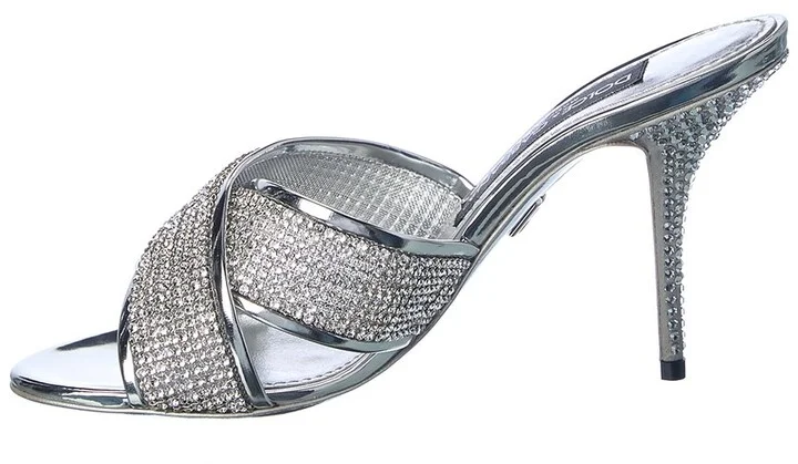 Dolce & Gabbana Crystal Mesh Sandal - Image 2
