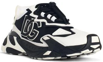 Dolce & Gabbana 'Daymaster' Black And White Leather Blend Sneakers - Image 2