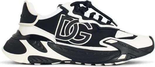 Dolce & Gabbana 'Daymaster' Black And White Leather Blend Sneakers