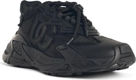 Dolce & Gabbana 'Daymaster' Black Leather Blend Sneakers - Image 2
