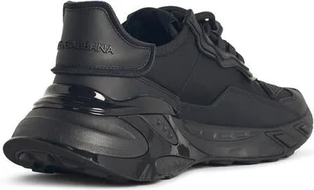 Dolce & Gabbana 'Daymaster' Black Leather Blend Sneakers - Image 3