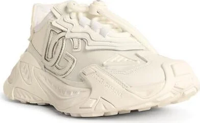 Dolce & Gabbana 'Daymaster' White Leather Blend Sneakers - Image 2
