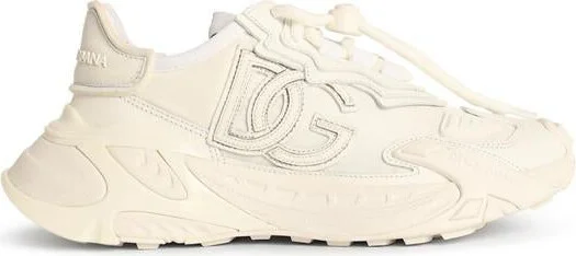 Dolce & Gabbana 'Daymaster' White Leather Blend Sneakers