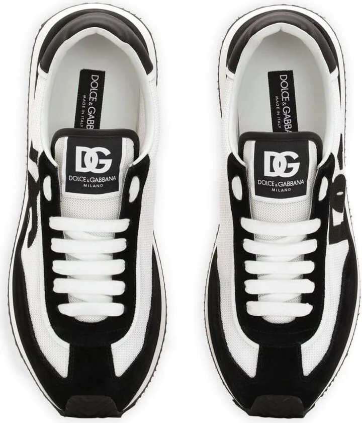 Dolce & Gabbana 'Dg Cushion' Black And White Sneakers - Image 4