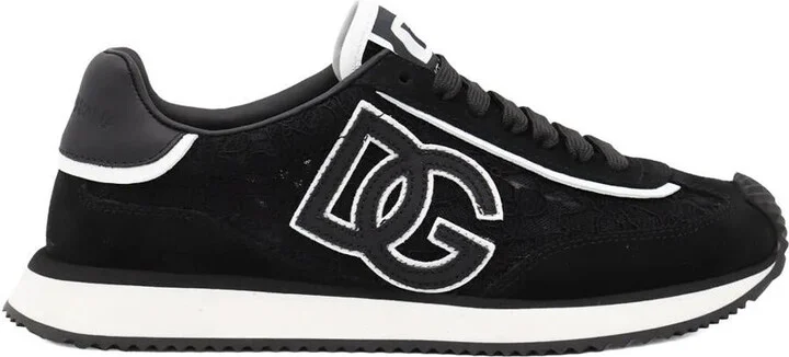Dolce & Gabbana Dg Cushion Lace-Detailed Suede Sneakers Shoes