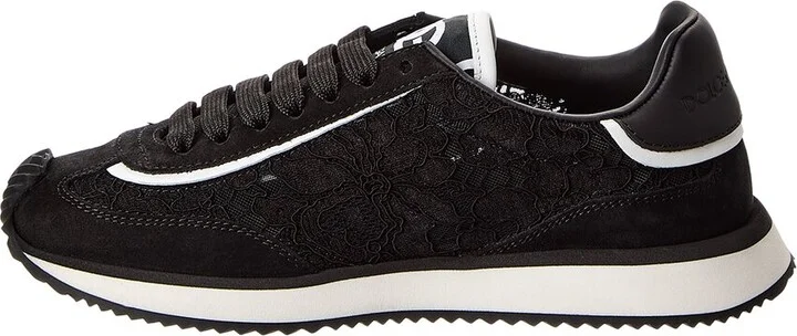 Dolce & Gabbana Dg Cushion Lace & Leather Sneaker - Image 2