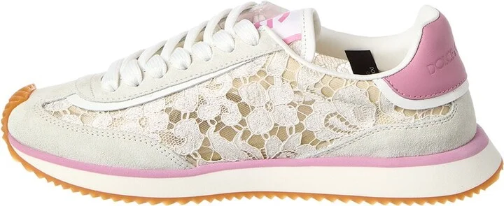 Dolce & Gabbana Dg Cushion Lace & Leather Sneaker - Image 2