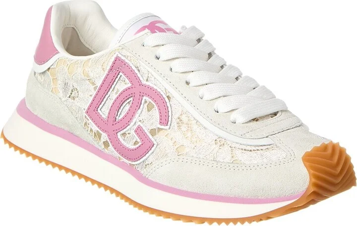 Dolce & Gabbana Dg Cushion Lace & Leather Sneaker