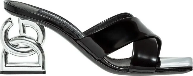 Dolce & Gabbana DG Heel Slip-On Sandals