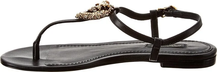 Dolce & Gabbana Dg Leather Sandal - Image 2