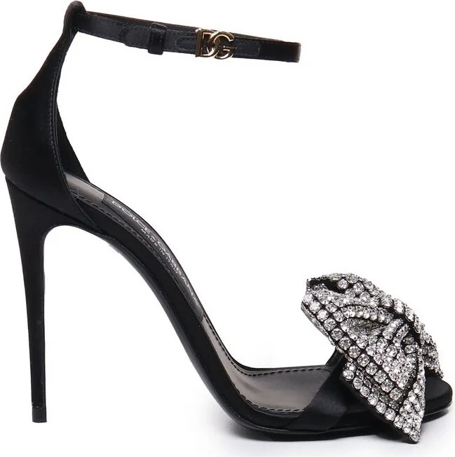 Dolce & Gabbana DG Logo Appliqué Embellished Sandals