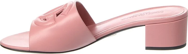 Dolce & Gabbana Dg Logo Leather Mule - Image 2