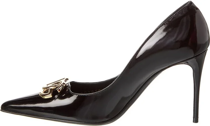 Dolce & Gabbana Dg Logo Leather Pump - Image 2