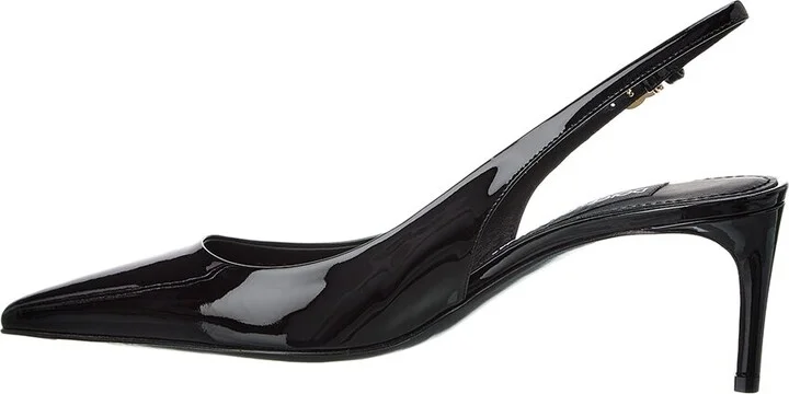 Dolce & Gabbana Dg Logo Leather Slingback Pump - Image 2
