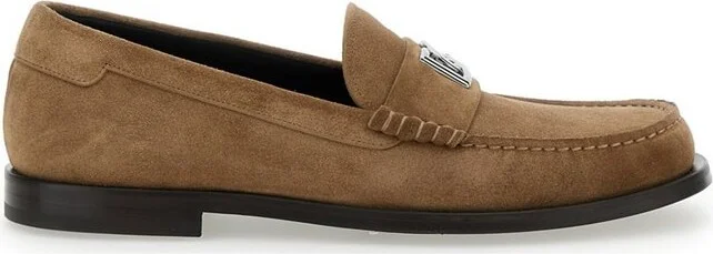 Dolce & Gabbana DG Logo Plaque Moccasins