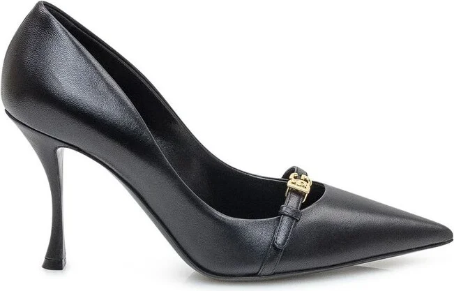 Dolce & Gabbana DG Logo Plaque Pointed Toe Pumps