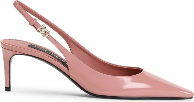 Dolce & Gabbana DG Logo Plaque Slingback Pumps