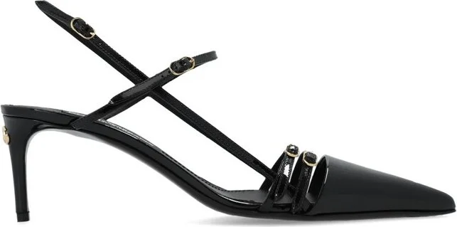 Dolce & Gabbana DG Logo Plaque Slingbacks